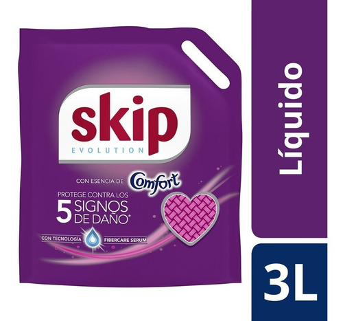 Jabón Líquido Skip Evolution Con Esencia De Comfort 3l