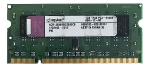 Ram Kingston Ddr2 6400 1gb Lap