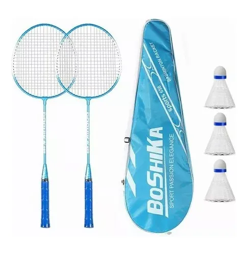 comprar Juego De Raquetas De Bádminton 2 Raquetas Y 3 Gallitos