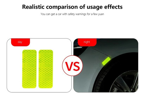 Adhesivo Reflectante Para Coche, Luz Nocturna Multifuncional
