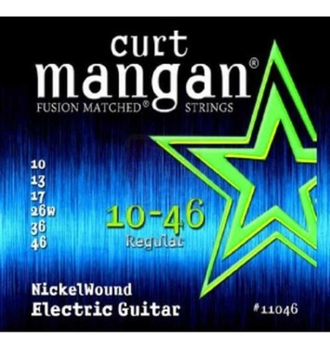 Curt Mangan Fusion Emparejado Bobinado Niquel Cuerda (10 