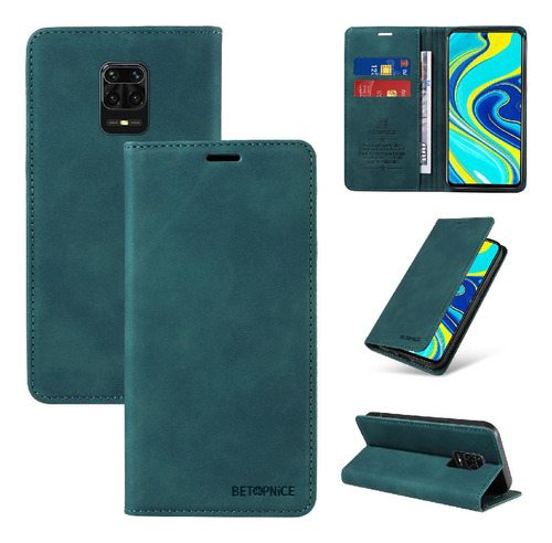 Caso Para Xiaomi Redmi Nota 9s Folio Cartera Protectora Pu