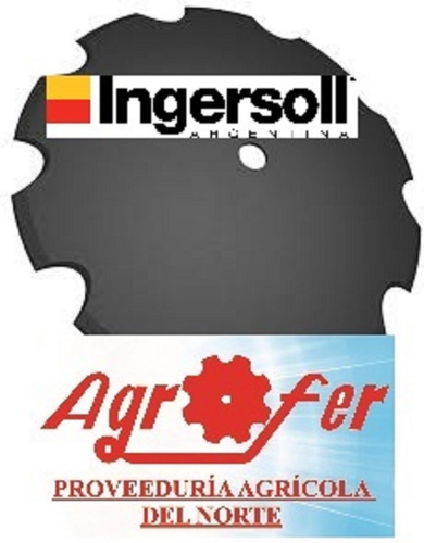 Disco Rastra 24 X 5 Mm Dentado Concavidad 70 Ingersoll