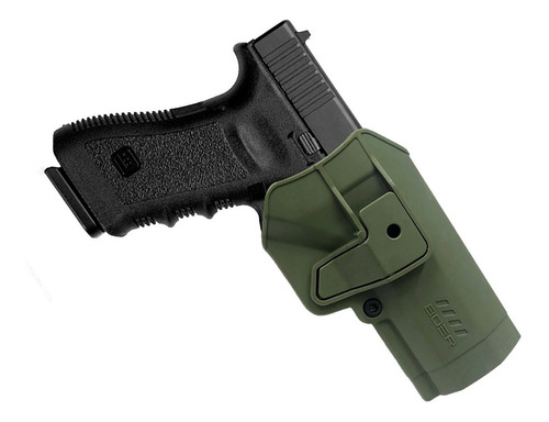 Imagen 2 de 10 de Funda Pistolera Táctica Nivel 2 Glock Porta Cargador Doble