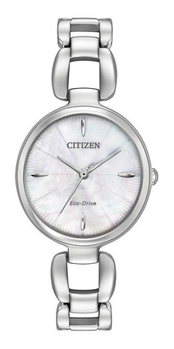 Reloj Citizen Eco-drive Dama Gris Zafire Em0420-54d - S022