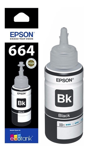 Tinta 664 Original Para Epson L210 L200 L495 L555 L575 L396