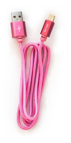 Imagen 3 de 4 de Cable Vorago Usb A Macho - Micro Usb B/lightning 1 Metro /v