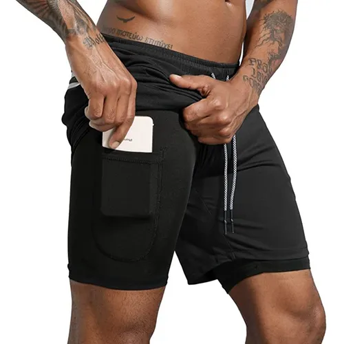 Short Deportivo Hombre Con Bolsillos Gimnasio,enviar Toalla