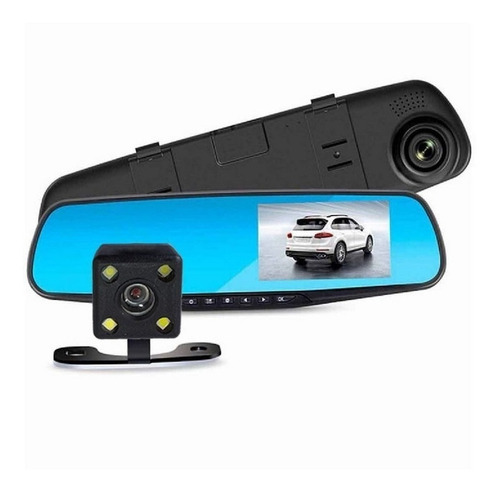 Doble Camara Espejo Retrovisor + Cámara Retroceso, 4.3 PuLG