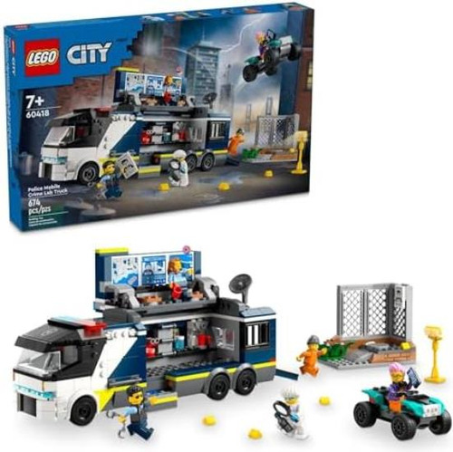 Lego City Police Mobile Crime Lab Truck Toy, Juguete Policia