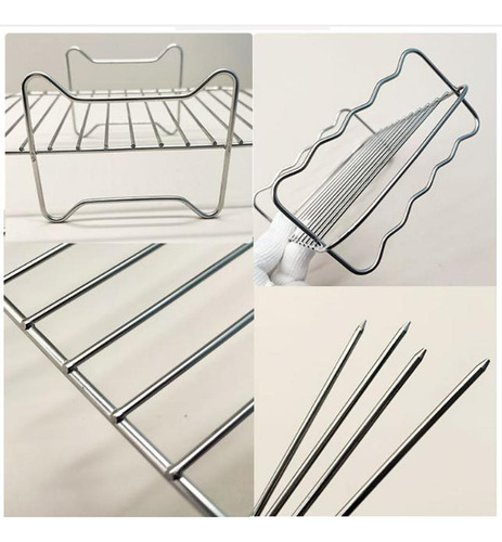 Air Fryer Rack Aço Inoxidável Torrefação Cozinheira