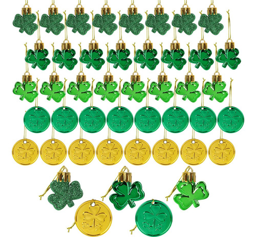 40pcs Decoraciones De Día De San Patricio Ornamentos T...