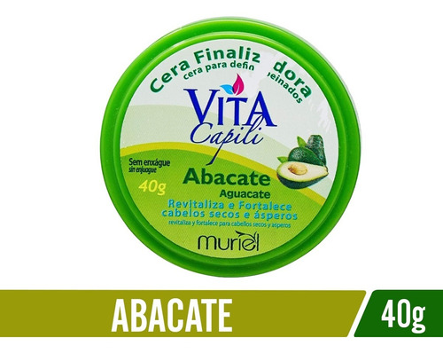 Cera Finalizadora Abacate Vita Capili Muriel 40 Gr Wxz