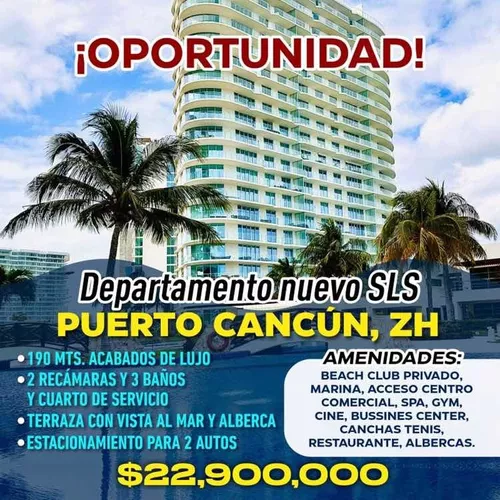 Oportunidad Departamento Puerto Cancun . Sls. Con Financiamiento | Metros  Cúbicos