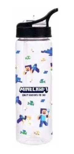 Imagem 5 de 8 de Kit Lancheira Escolar Minecraft 11489 + Estojo + Garrafinha