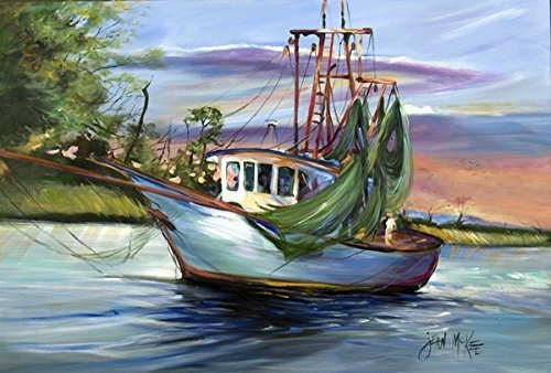 Caroline's Treasures Jmk1059plmt Jeannie Shrimp Boat - Mante