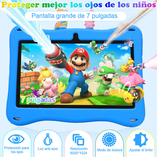 Tablet Con Funda Kids 4gb+64gb Android 13.0 Memoria Ram Wifi