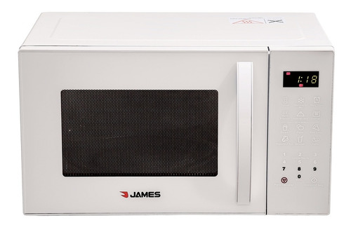 Microondas James 23 Lts J 23 Mdb Digital Blanco Grill Albion