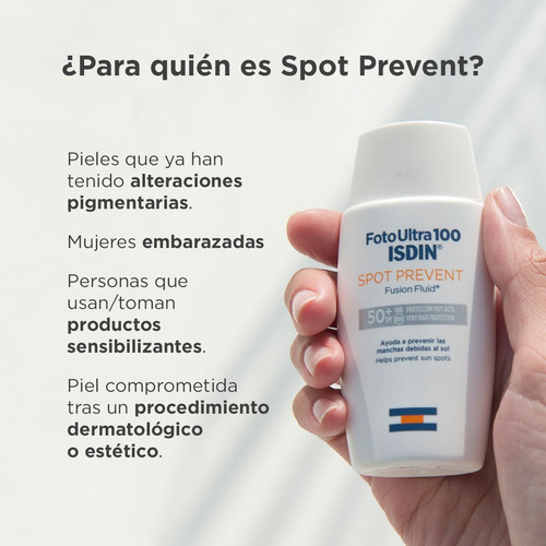 Imagen 4 de 9 de Isdin Fotoultra Spot Prevent Spf 100, 50 Ml