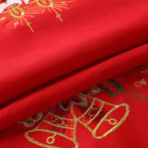 Mantel Rojo Navideño Redondo Para Evitar Ensuciar Holiday G