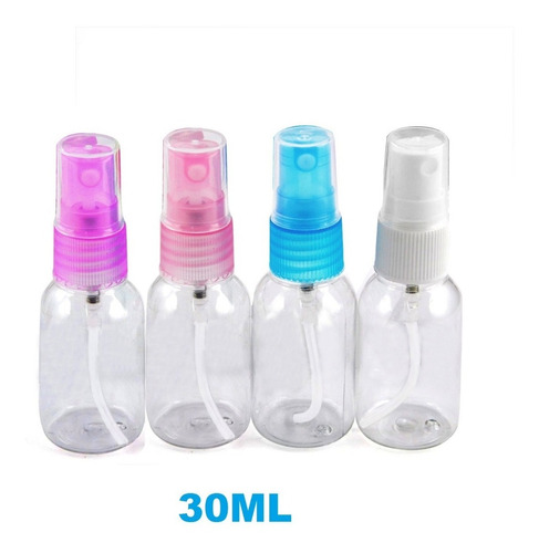 Imagen 1 de 6 de Docena De Botellas Plasticas Con Spray  30ml