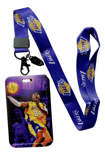 Porta Credencial Con Lanyard Lakers