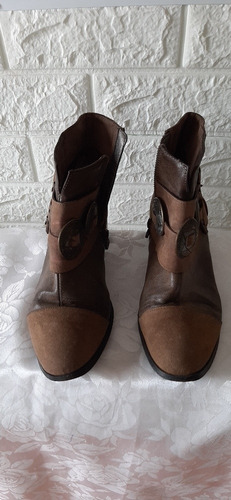 Botas Cortas De Cuero Talle 36 Marca Ttomas Trent 