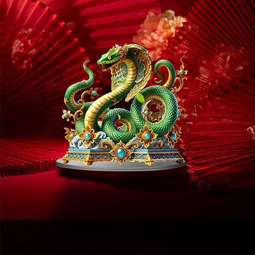 Decoración De Mesa Acrílica Con Diseño De Serpiente Para Dec