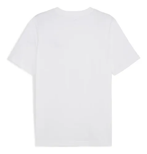 Polera Puma Ess Small No. 1 Logo Tee Blanco Hombre