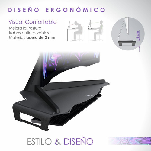 Imagen 3 de 9 de Soporte Monitor Gamer Bam G5l Largo Samsung/univ Premium!!!