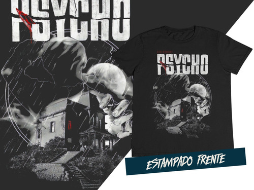 Camiseta Terror Clasico Alfred Hitchcock Psicosis C1