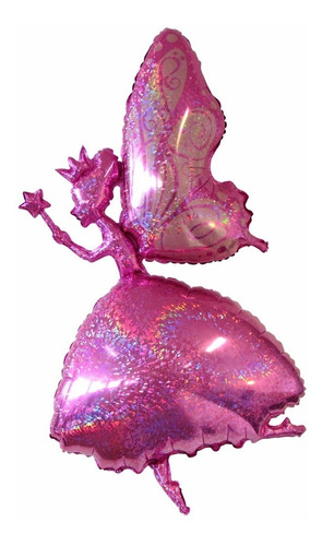 Balão Metalizado Fairy Princess Silhouette 49 Polegadas