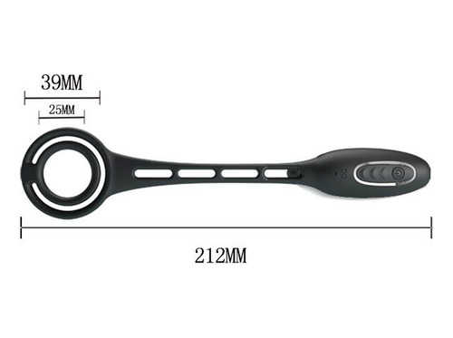 Plug Anal Vibratório Com Anel Peniano E Escrotal