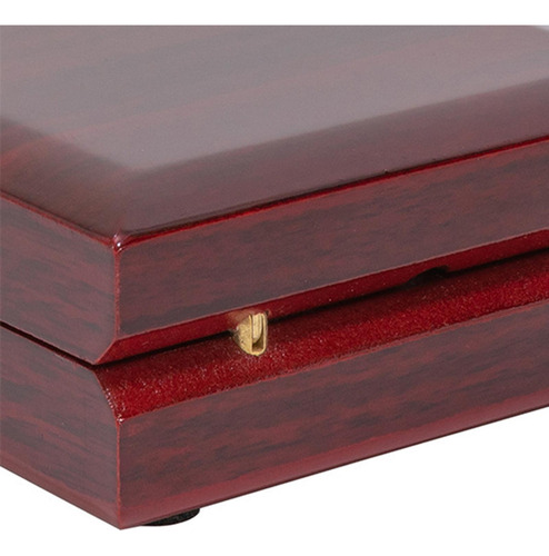 Caja De Regalo De Collar Con Luz Led De Madera Caja De