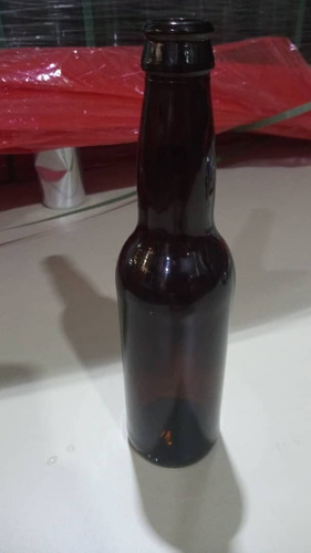 Botella De Vidrio  De 330 Cc Ambar Para Cerveza Artesanal 