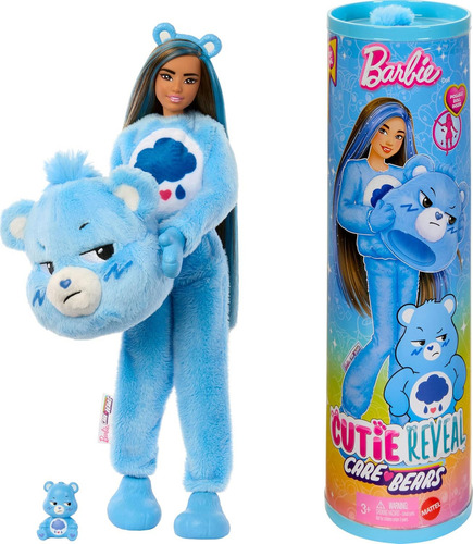 Barbie Cutie Reveal Care Bears Con Accesorios Oso Grumpy