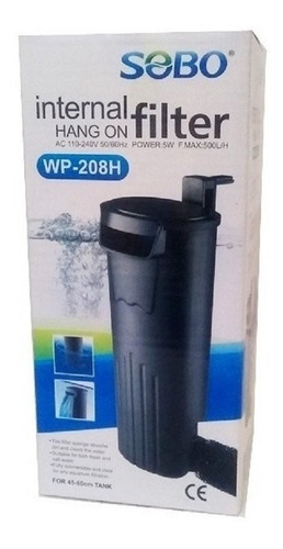 Filtro Sobo Tortugas 500 L/h Acuario Peces