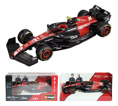 Modelo De Coche 1:43 2023 F1 Alfa Romeo C43 #24