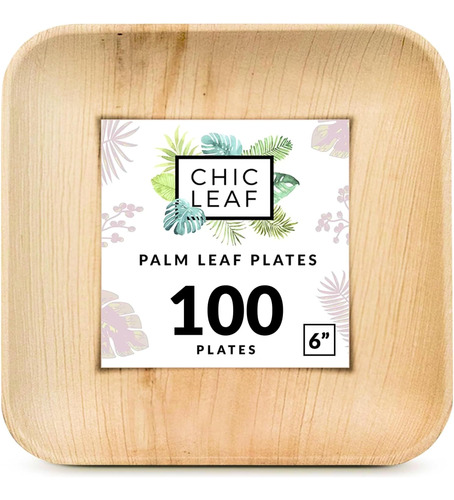 Chic Leaf Platos De Hoja De Palma Como Platos De Bambú Desec