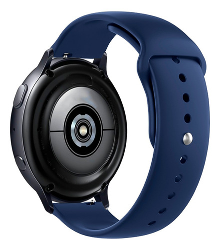 Pulseira Compatível Com Smartwatch Galaxy Active Amazfit Bip Cor Azul Cobalto Largura 20 Mm