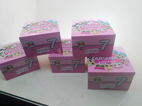 Sorpresitas Infantiles Caja De Madera Personalizados 20u