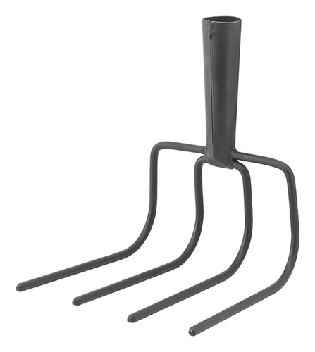Forcado Curvo Com 4 Dentes Sem Cabo - Vonder