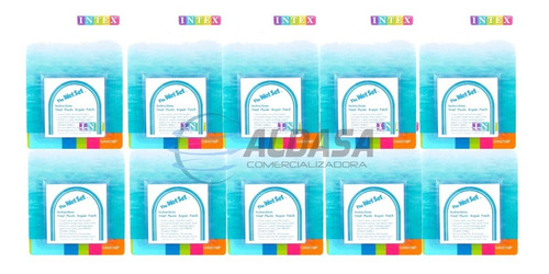 10 Paq (60 Pzas) Parche Reparador Inflables Y Piscinas Intex
