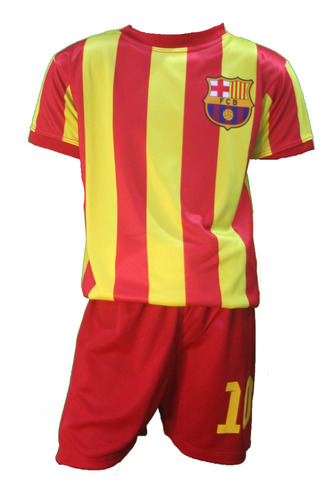 Camiseta + Short Barcelona Homenaje Messi- Niños.