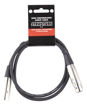 Stukture Xlr Microphone Cable, 3 Ft, Thick Abs Inner Sle Eeb