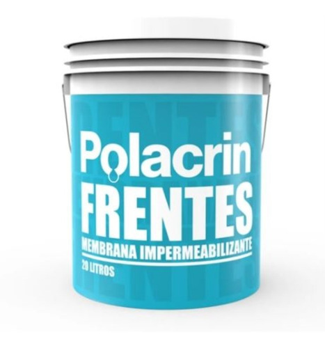 Imagen 1 de 10 de Polacrin Membrana Frentes Y Muros 20 Lts Blanca Envio Gratis