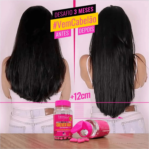 Forever Liss Crescimento Capilar 30 Dias Original + Brinde!