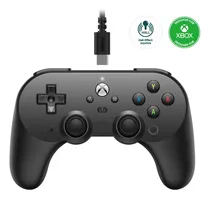 Comprar Mando Con Cable 8bitdo Pro 2 Para Xbox, Joysticks Y Disparadores Hall Effect, Conector De Audio De 3,5 Mm, Compatible Con Xbox Series X|s, Xbox One, Windows 10\u002F11, Con Licencia (negro)