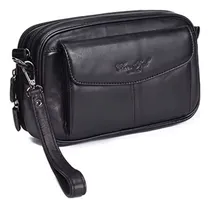 Comprar Bolso De Mano De Cuero Genuino De Alta Calidad Para Hombre