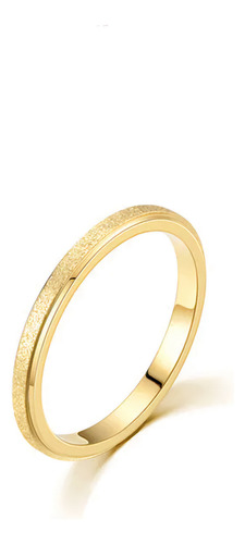 Anillo Dorado Chapado En Oro 18k